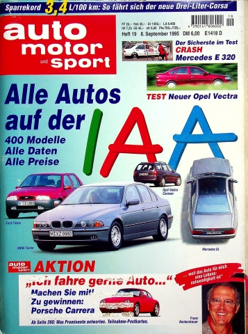 Deckblatt Auto Motor und Sport (19/1995)